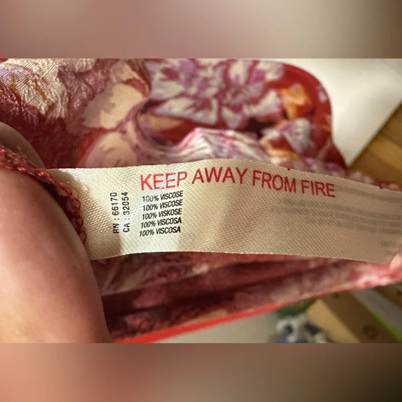 NWT Free People Get to You Floral Maxi Sundress Scarlet Red XS - Picture 12 of 12